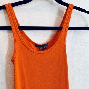 Vince Orange Cotton Tank Top - XS